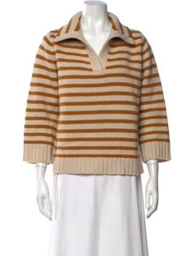 Pre-owned Demylee Wool Striped Sweater In Neutrals