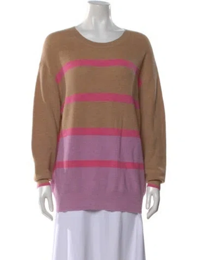 Pre-owned Demylee Wool Striped Sweater In Purple