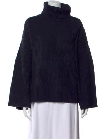 Pre-owned Demylee Wool Turtleneck Sweater In Blue