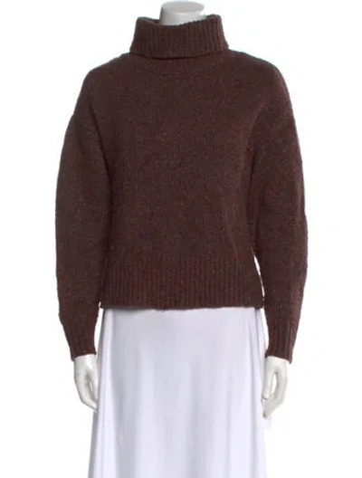 Pre-owned Demylee Wool Turtleneck Sweater In Brown