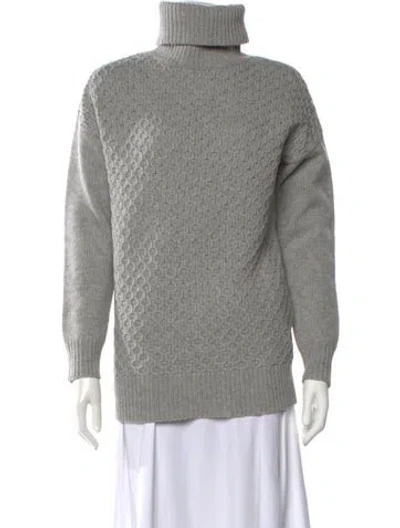 Pre-owned Demylee Wool Turtleneck Sweater In Gray