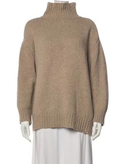 Pre-owned Demylee Wool Turtleneck Sweater In Neutral