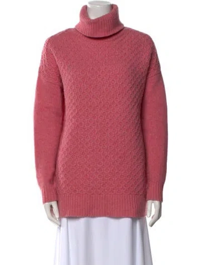 Pre-owned Demylee Wool Turtleneck Sweater In Pink
