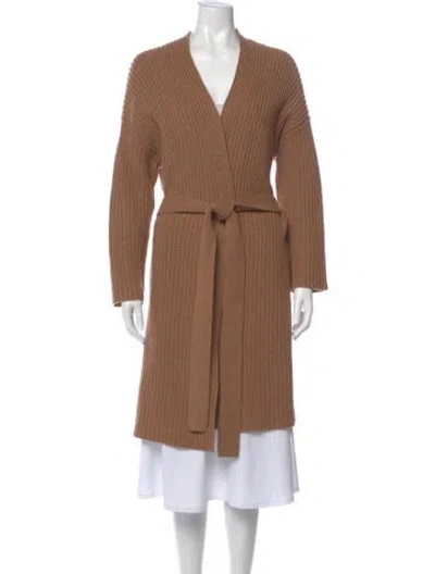 Pre-owned Demylee Wool V-neck Sweater In Brown