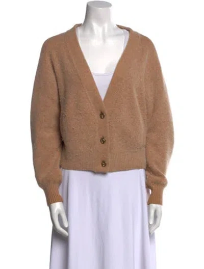 Pre-owned Demylee Wool V-neck Sweater In Neutral