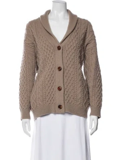 Pre-owned Demylee Wool V-neck Sweater In Neutral