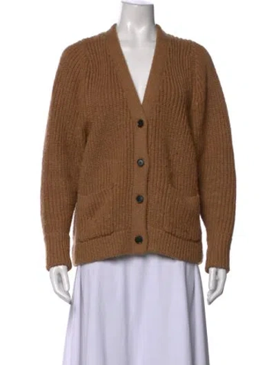 Pre-owned Demylee Wool V-neck Sweater In Neutrals
