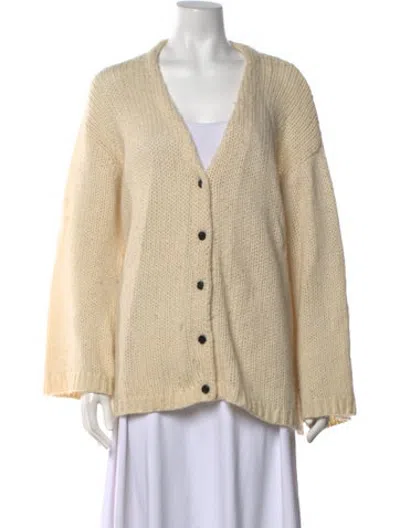 Pre-owned Demylee Wool V-neck Sweater In Neutrals