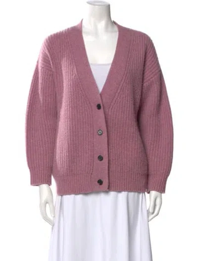 Pre-owned Demylee Wool V-neck Sweater In Pink