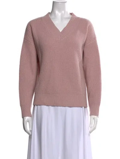 Pre-owned Demylee Wool V-neck Sweater In Pink