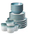 Denby Azure Haze 16 Pc. Dinnerware Set, Service For 4 In Blue