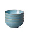 Denby Azure Haze Cereal Bowls, Set Of 4
