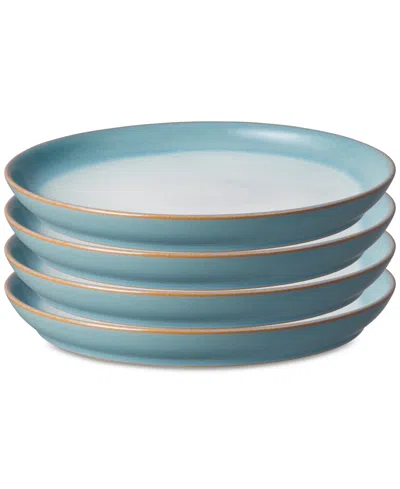 Denby Azure Medium Plates, Set Of 4