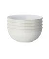 Denby Canvas Textured Cereal Bowls, Set Of 4 In Multi