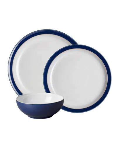 Denby Elements 12 Piece Set, Service For 4 In Dark Blue