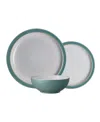 Denby Elements 12 Piece Set, Service For 4 In Green