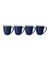 Denby Elements Dark Blue Mug Set Of 4 In Dark Blue