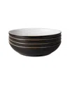 Denby Elements Pasta Bowls, Set Of 4 In Black