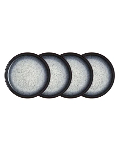 DENBY HALO COUPE DINNER PLATES, SET OF 4
