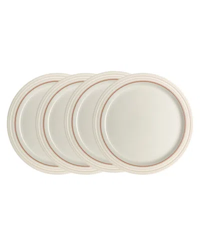 Denby Heritage Atrium Medium Plates, Set Of 4 In White