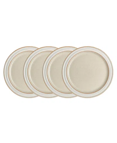 Denby Heritage Atrium Small Plates, Set Of 4 In White