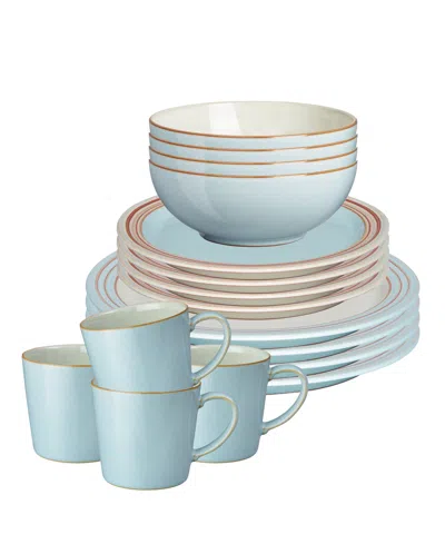 Denby Heritage Pavilion 16 Pc. Dinnerware Set, Service For 4 In Blue