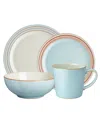 Denby Heritage Pavilion 4-piece Place Setting In Light Blue