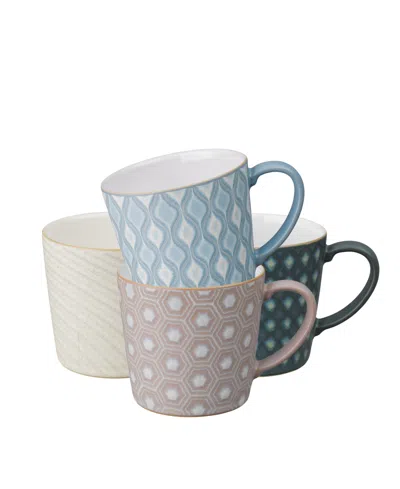 Denby Impression Assorted Accent Mugs, Set Of 4 In Multi