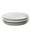 Denby Impression Assorted Dinner Plates, Set Of 4 In Multi