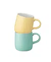 Denby Impression Small Mugs, Set Of 2 In Multi