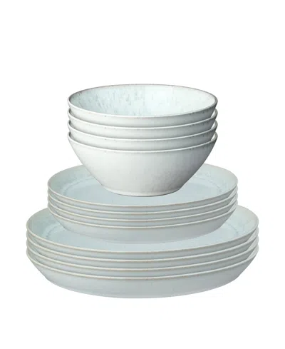 Denby Kiln 12 Pc. Dinnerware Set, Service For 4 In White