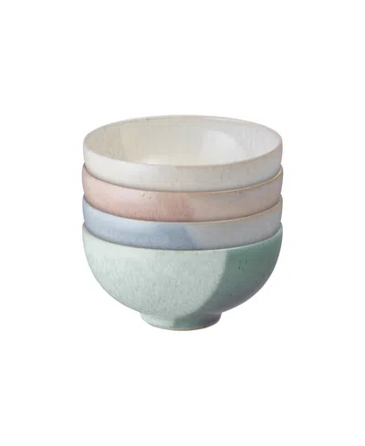 Denby Kiln Accent Rice Bowls, Set Of 4 In Multi
