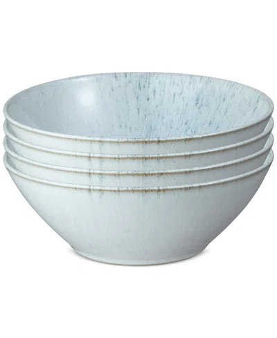 Denby Kiln Cereal Bowls, Set Of 4 In Blue