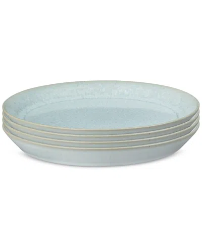 Denby Kiln Medium Plates, Set Of 4 In Green