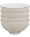 Denby Natural Canvas Rice Bowls, Set Of 4