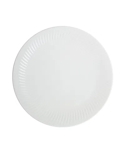 Denby Porcelain Arc Dinner Plate In White