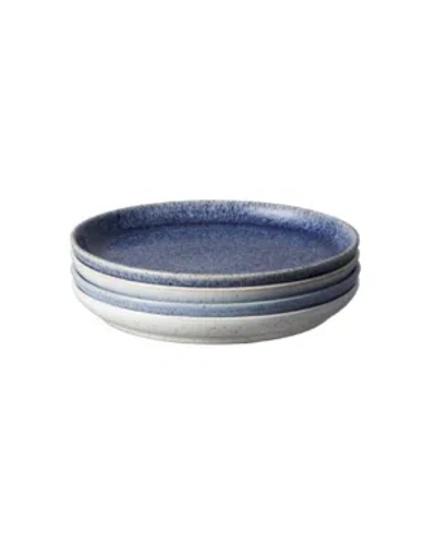 Denby Studio Blue Asoorted Small Plates Set Of 4 In Assorted Blue