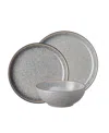 Denby Studio Chalk 12 Piece Dinnerware Set In Light Grey