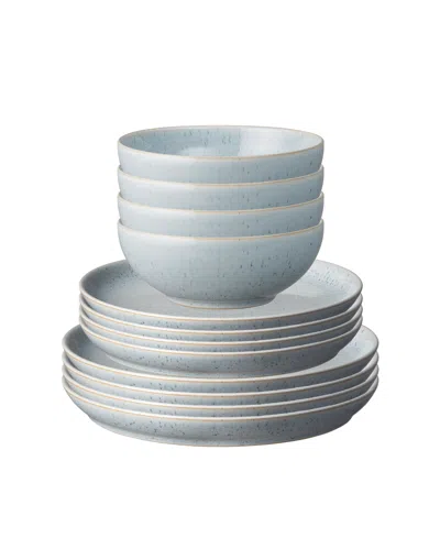 Denby Studio Pebble 12-pc. Dinnerware Set, Service For 4 In Blue