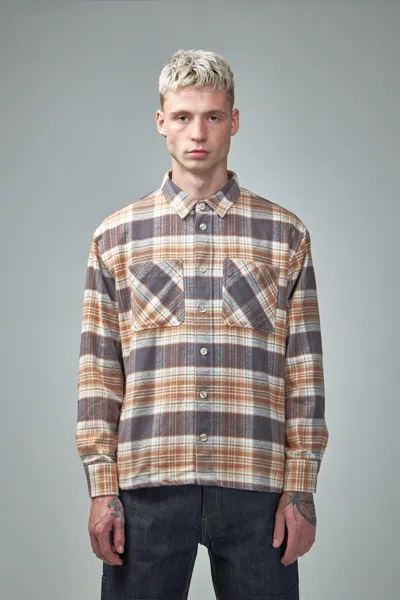 Denham Archive Overshirt In Brown