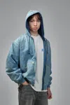 Denham Bomber Jacket In Blue