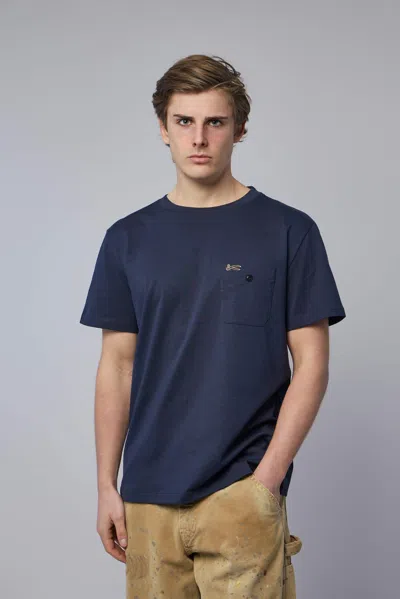 Denham Cutter Classic Tee In Blue