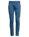 Denham Man Jeans Slate Blue Size 29w-32l Cotton, Elastomultiester, Elastane, Polyester In Blue