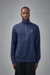 Denham Scissor Half Zip In Blue