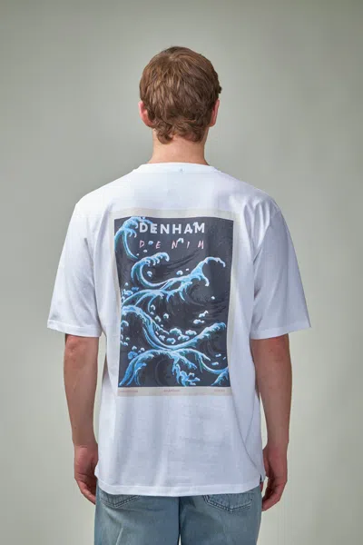 Denham Wave Tee In White