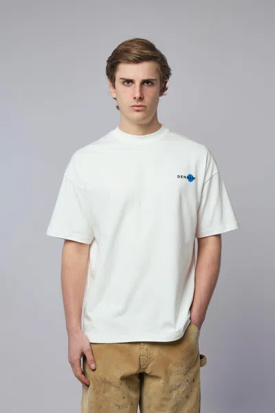 Denham Yanaka Graphic Tee In White