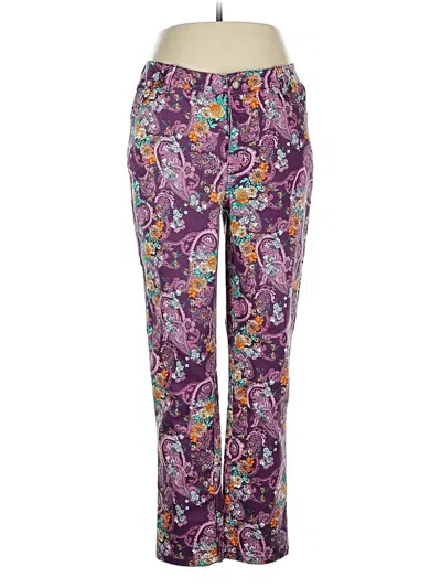 Pre-owned Denim 24/7 Casual Pants In Purple