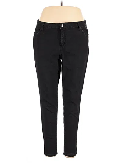 Pre-owned Denim 24/7 Jeggings In Black