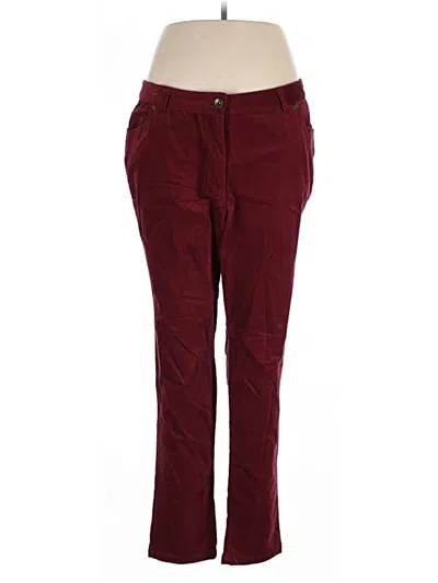 Pre-owned Denim 24/7 Jeggings In Burgundy