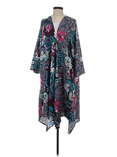 Pre-owned Denim 24/7 Kimono In Blue